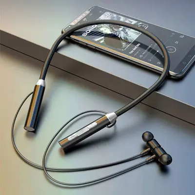 Wireless Bluetooth Neckband 5.0 Waterproof Magnetic Earbuds with Mic
