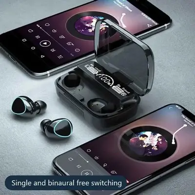 M10 TWS Wireless Bluetooth Earbuds Noise Reduction 9D