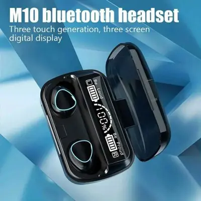 M10 TWS Wireless Bluetooth Earbuds Noise Reduction 9D