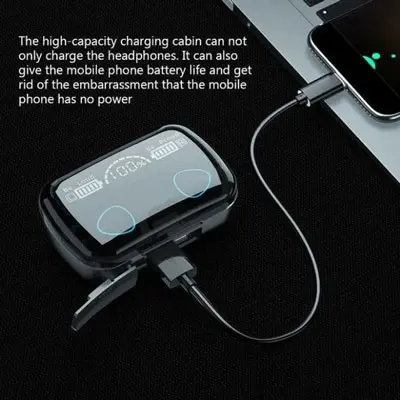 M10 TWS Wireless Bluetooth Earbuds Noise Reduction 9D